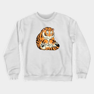 tigre sentado Crewneck Sweatshirt